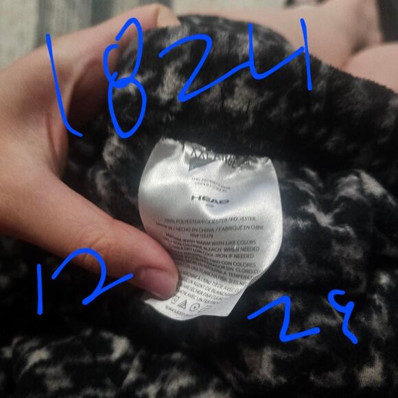 Y2K grunge felt soft warm checker balck grey pj pants - Picture 3 of 3